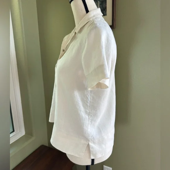 Everlane Button-Up Linen Top - Picture 2 of 7